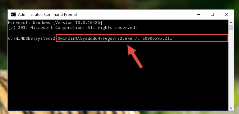 Uninstalling the broken registry of the A0006595.dll file from the Windows Registry Editor (for 64 Bit)
