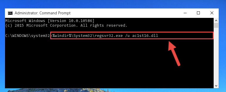 Uninstalling the Ac1st16.dll library from the system registry