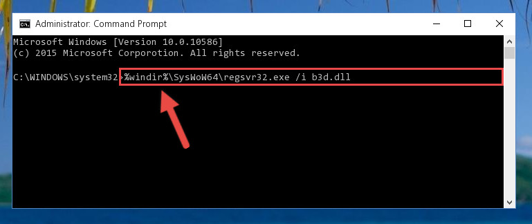 Creating a clean registry for the B3d.dll file (for 64 Bit)