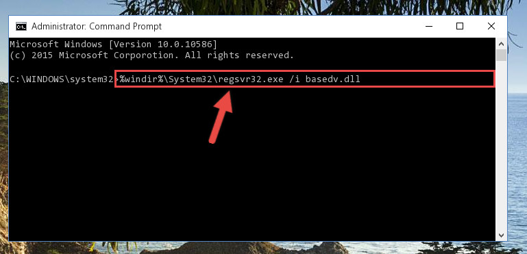 Making a clean registry for the Basedv.dll file in Regedit (Windows Registry Editor)