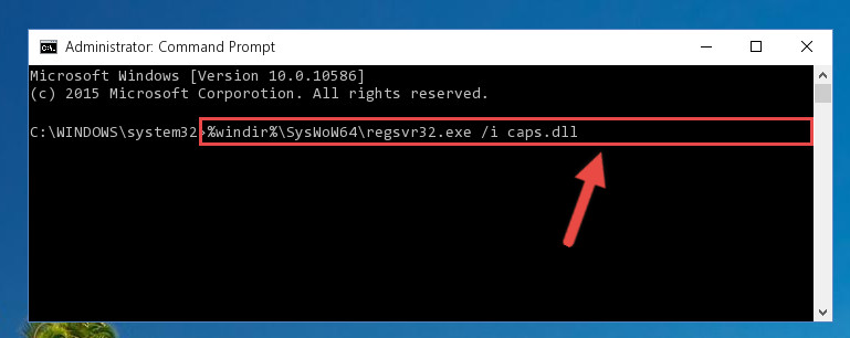 Creating a clean registry for the Caps.dll library (for 64 Bit)