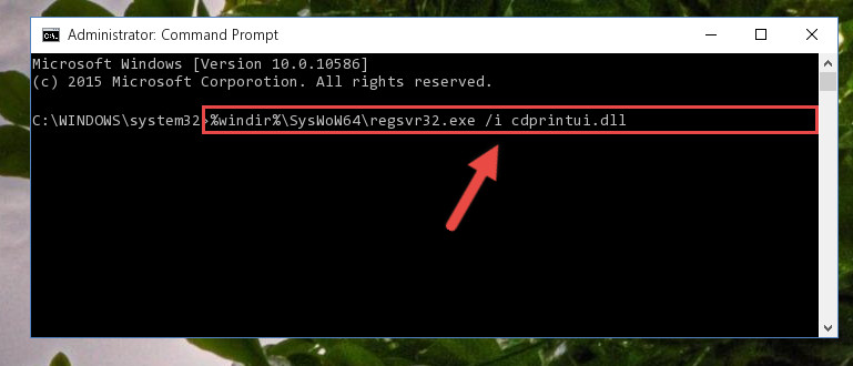 Creating a clean registry for the Cdprintui.dll library (for 64 Bit)
