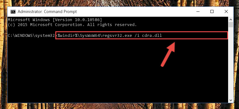 Reregistering the Cdra.dll library in the system (for 64 Bit)