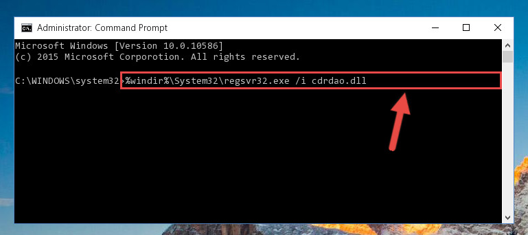 Creating a new registry for the Cdrdao.dll file in the Windows Registry Editor