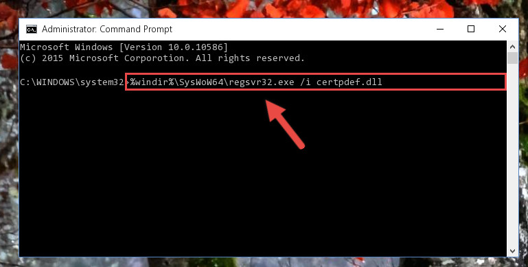 Creating a clean and good registry for the Certpdef.dll file (64 Bit için)