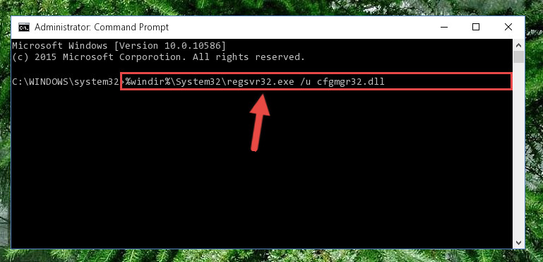 Deleting the Cfgmgr32.dll file's problematic registry in the Windows Registry Editor