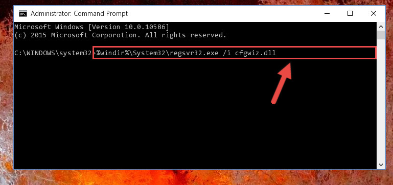 Creating a new registry for the Cfgwiz.dll file