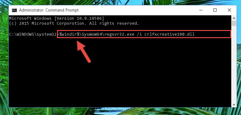 Creating a clean registry for the Crlfxcreative100.dll library (for 64 Bit)