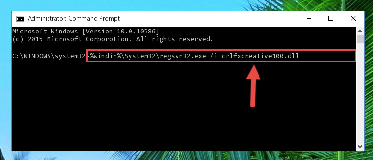 Creating a new registry for the Crlfxcreative100.dll library