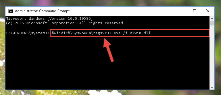 Creating a clean registry for the D2win.dll library (for 64 Bit)