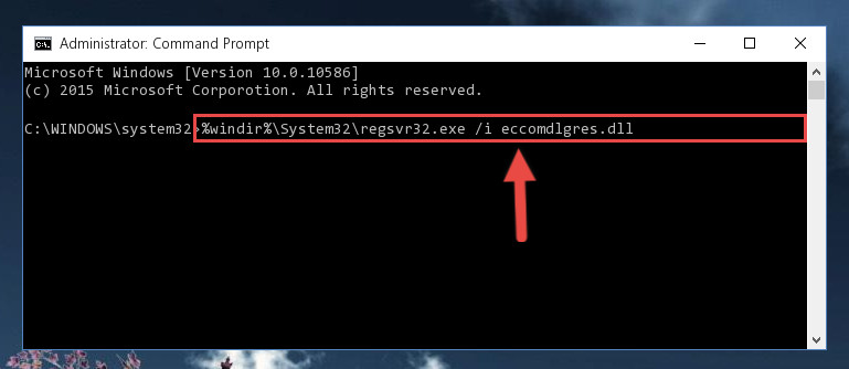 Making a clean registry for the Eccomdlgres.dll library in Regedit (Windows Registry Editor)