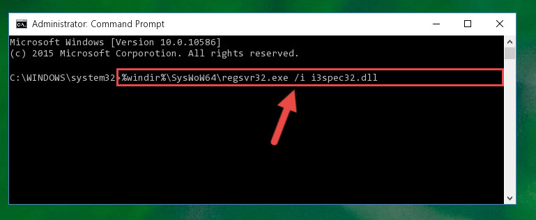 Creating a clean registry for the I3spec32.dll library (for 64 Bit)