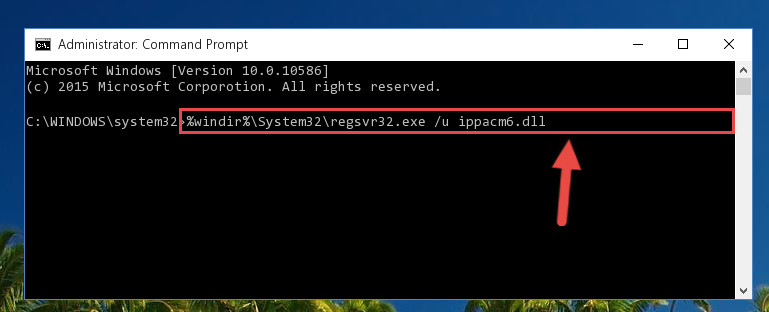 Cleaning the problematic registry of the Ippacm6.dll file from the Windows Registry Editor