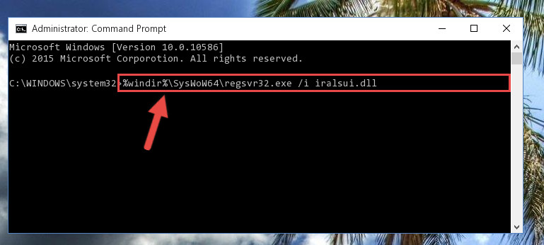 Creating a clean registry for the Iralsui.dll library (for 64 Bit)