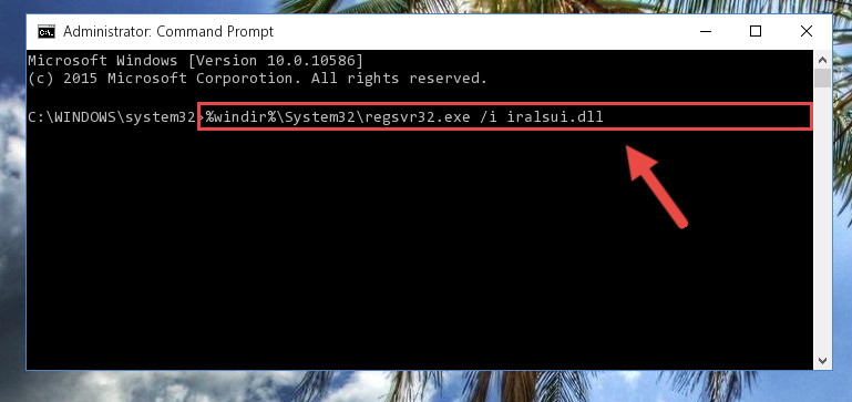 Creating a new registry for the Iralsui.dll library