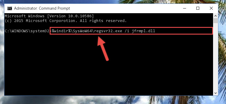 Creating a clean registry for the Jfrmpl.dll library (for 64 Bit)