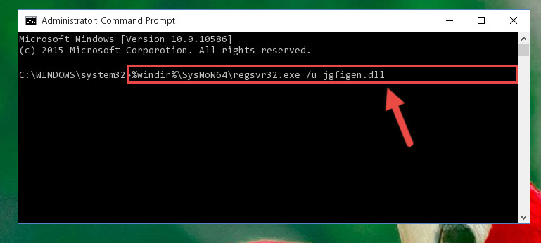 Uninstalling the Jgfigen.dll file's broken registry from the Registry Editor (for 64 Bit)