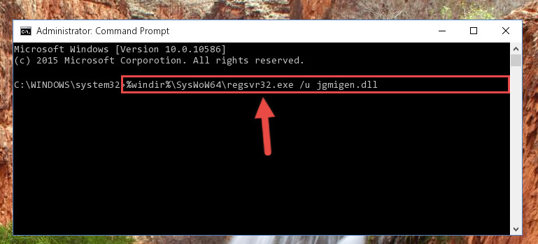 Uninstalling the broken registry of the Jgmigen.dll file from the Windows Registry Editor (for 64 Bit)