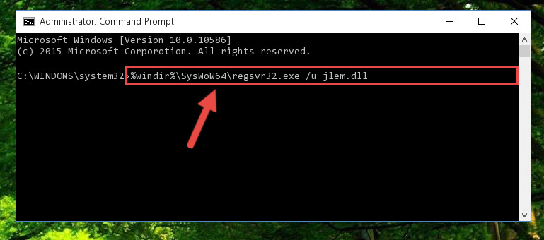 Uninstalling the damaged Jlem.dll library's registry from the system (for 64 Bit)