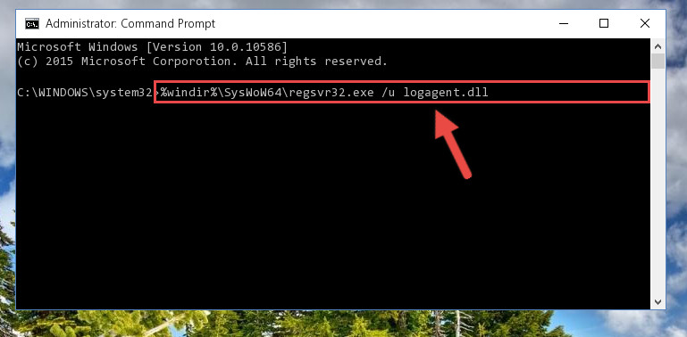 Uninstalling the Logagent.dll file's broken registry from the Registry Editor (for 64 Bit)
