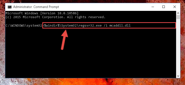 Making a clean registry for the Mcaddll.dll library in Regedit (Windows Registry Editor)