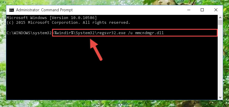 Cleaning the problematic registry of the Mmcndmgr.dll file from the Windows Registry Editor