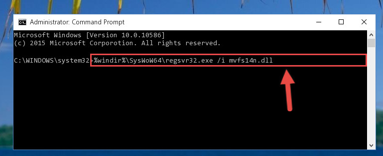 Reregistering the Mvfs14n.dll file in the system (for 64 Bit)