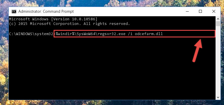 Creating a clean registry for the Odcefarm.dll library (for 64 Bit)