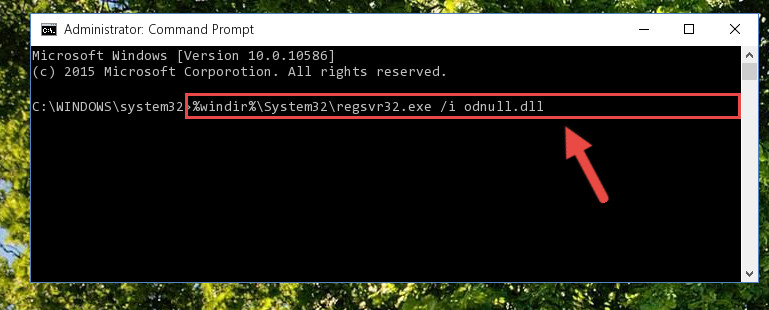 Making a clean registry for the Odnull.dll library in Regedit (Windows Registry Editor)