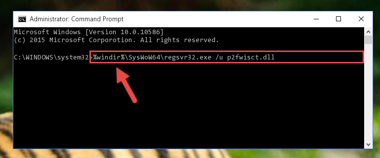 Uninstalling the P2fwisct.dll library's broken registry from the Registry Editor (for 64 Bit)