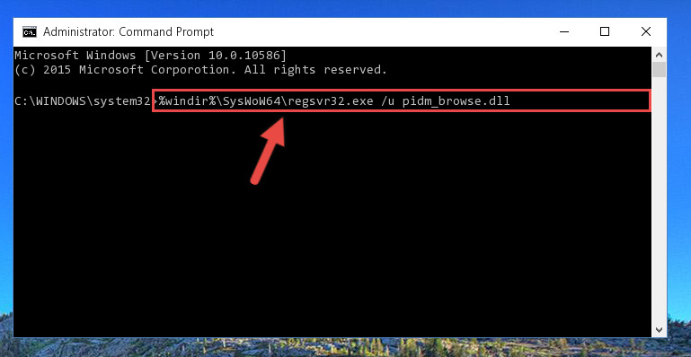 Uninstalling the broken registry of the Pidm_browse.dll file from the Windows Registry Editor <em>(for 64 Bit)</em>