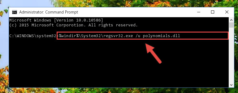 Deleting the Polynomials.dll file's problematic registry in the Windows Registry Editor