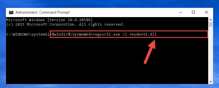 Creating a clean registry for the Resdev32.dll file (for 64 Bit)