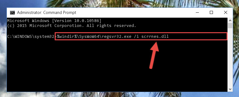 Creating a clean registry for the Scrrnes.dll file (for 64 Bit)