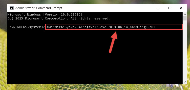 Uninstalling the Sfun_io_handling1.dll file's problematic registry from Regedit (for 64 Bit)