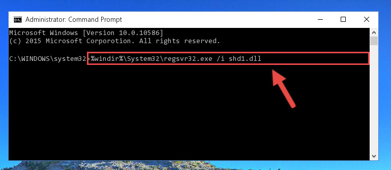 Creating a new registry for the Shd1.dll file