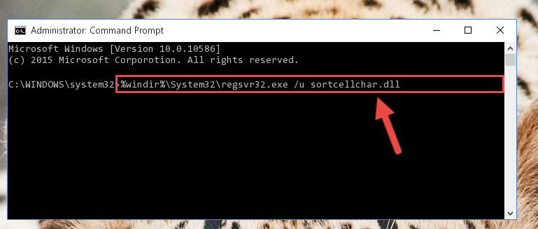 Deleting the damaged registry of the Sortcellchar.dll