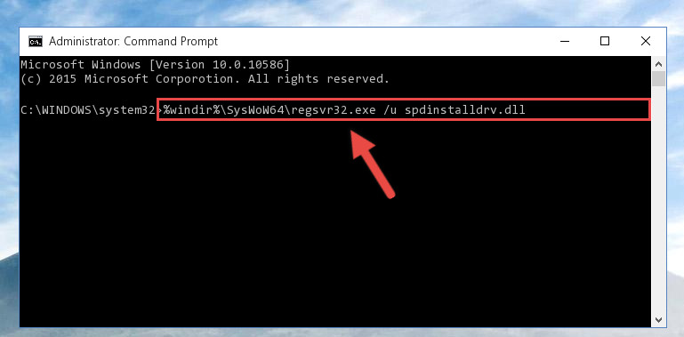 Uninstalling the Spdinstalldrv.dll library's broken registry from the Registry Editor (for 64 Bit)