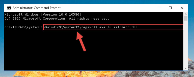 Cleaning the problematic registry of the Sstrmzhc.dll file from the Windows Registry Editor