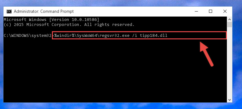 Creating a clean registry for the Tipp184.dll library (for 64 Bit)