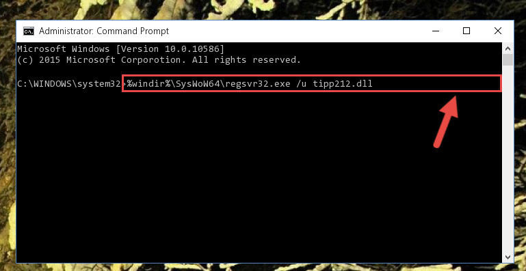 Uninstalling the Tipp212.dll library's broken registry from the Registry Editor (for 64 Bit)