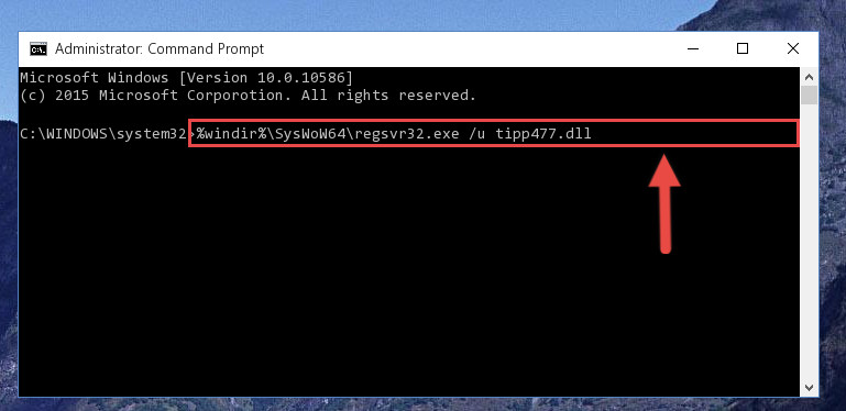 Uninstalling the Tipp477.dll library's broken registry from the Registry Editor (for 64 Bit)