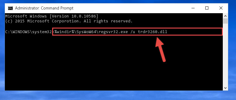 Uninstalling the Trdr3260.dll file's broken registry from the Registry Editor (for 64 Bit)