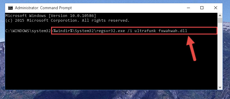 Creating a new registry for the Ultrafunk fxwahwah.dll file in the Windows Registry Editor