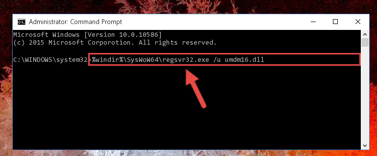 Uninstalling the Umdm16.dll file's broken registry from the Registry Editor (for 64 Bit)