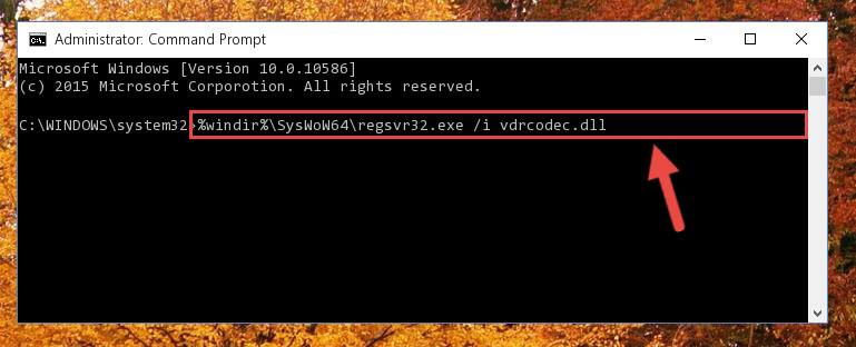 Creating a clean and good registry for the Vdrcodec.dll file (64 Bit için)