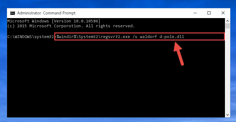 Deleting the Waldorf d-pole.dll file's problematic registry in the Windows Registry Editor