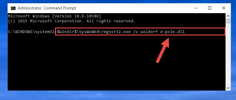 Uninstalling the broken registry of the Waldorf d-pole.dll file from the Windows Registry Editor (for 64 Bit)