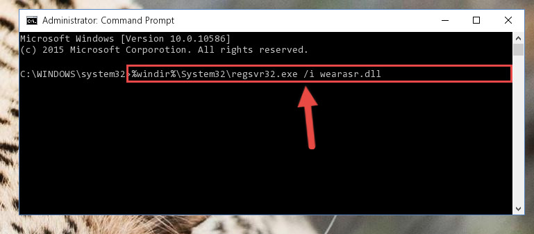 Making a clean registry for the Wearasr.dll library in Regedit (Windows Registry Editor)