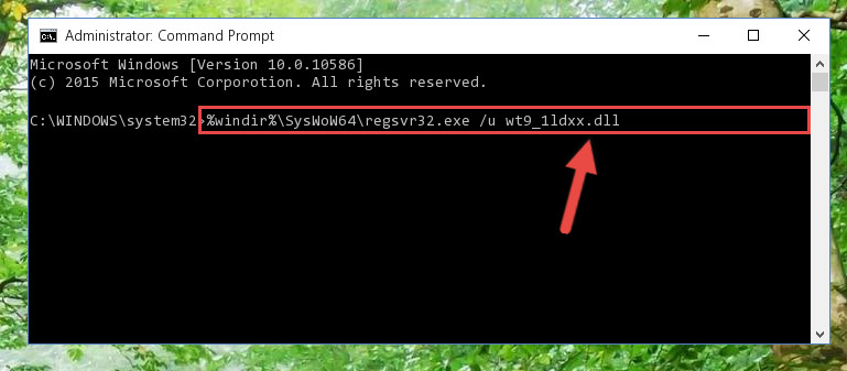 Uninstalling the Wt9_1ldxx.dll library's broken registry from the Registry Editor (for 64 Bit)